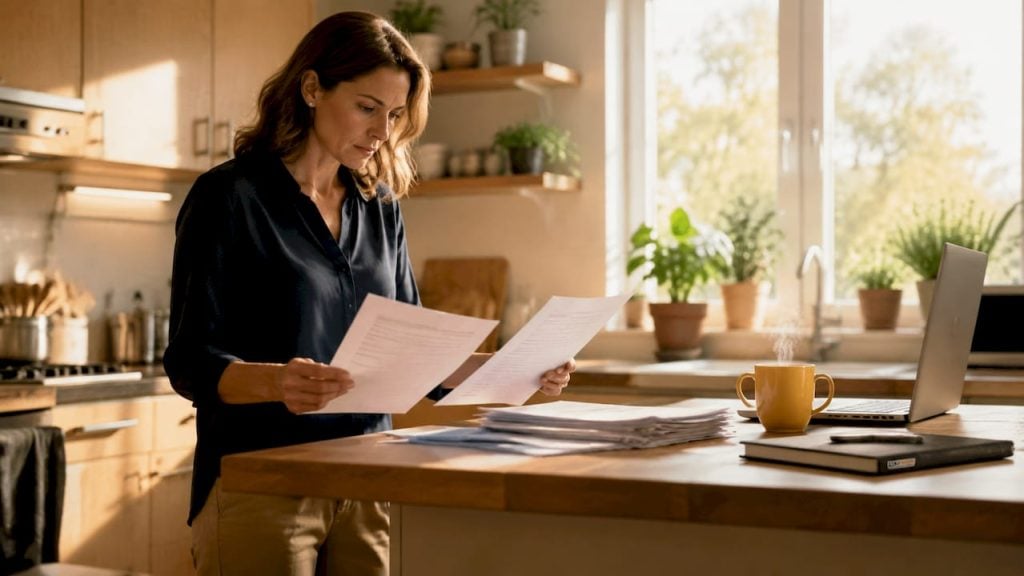 Logistics manager reviewing 3PL contract papers