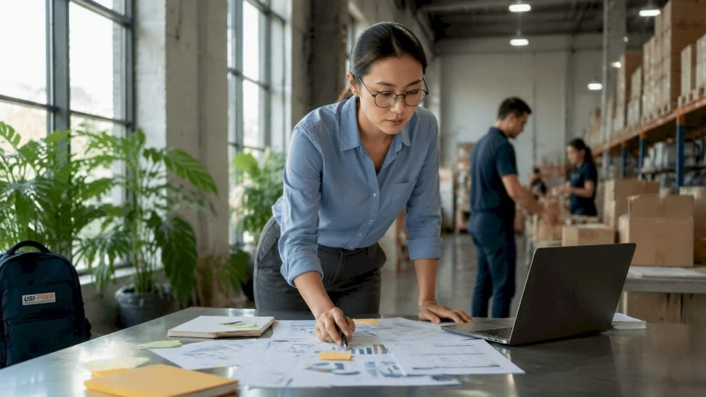 Ecommerce manager reviewing fulfillment SLA documents