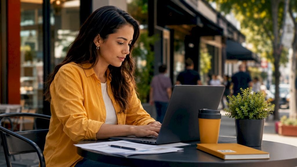 Small business owner working on Walmart Seller Center